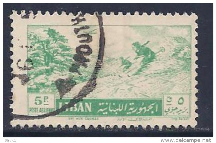 Lebanon, Scott # C200 Used Skiing , 1955 - Libano