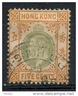 Hong Kong 1904 5 Cents King Edward VII Issue #91 - Used Stamps