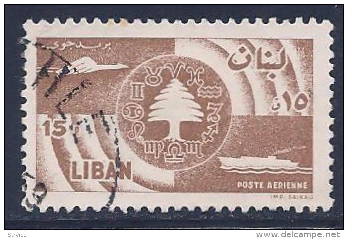 Lebanon, Scott # C247 Used Cedar,etc, 1957 - Lebanon