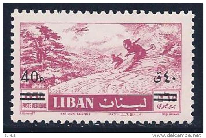 Lebanon, Scott # C271 MNH Skiing, Surcharged, 1959 - Lebanon