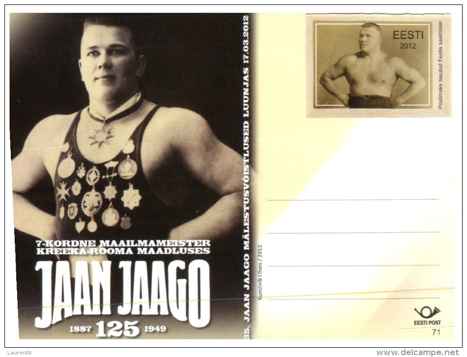 (555) Estonia - Strong Men - Jaan Jaago - Haltérophilie