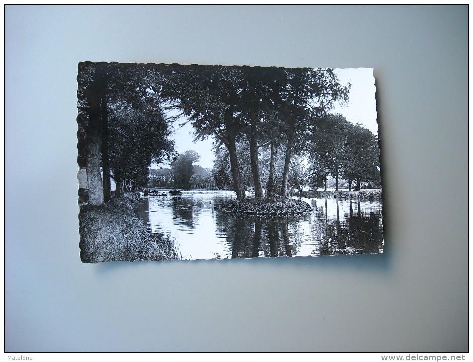 EURE ET LOIR  CHATEAU D'ANET VUE SUR LE PARC L'ILE DES CYGNES ET LA CASCADE - Anet