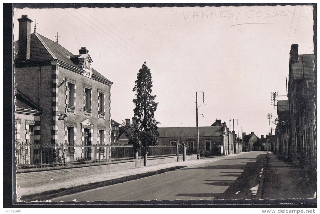 VANNES - SUR - COSSO . Route De Tigy -- La Mairie . - Autres & Non Classés