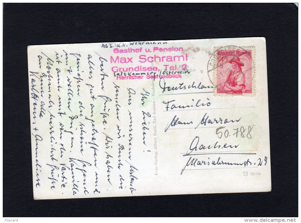 50788   Austria,  Grundlsee,  Gasthof  Schraml,  VG  1959 - Liezen