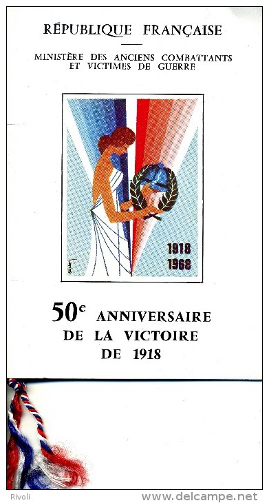 FRANCE 50EME ANNIVERSAIRE VICTOIRE 1914-18 - Guerre Mondiale (Première)