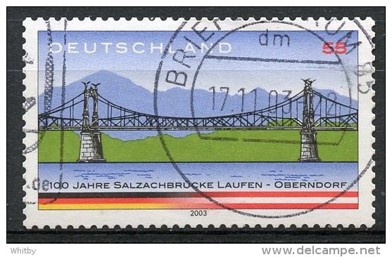 Germany 2003 55c Salzach River Bridge Issue #2245a  SON Cancel - Used Stamps