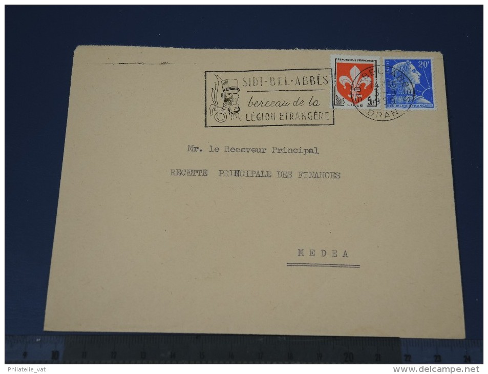 ALGERIE - Ensemble de 13 lettres (58-61) avec flammes et oblitérations intéressantes  - A voir - (Lot n°1378)