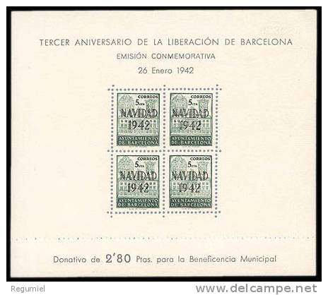 Barcelona 41 (*) HB.Liberación. 1942. Sin Goma - Barcelona