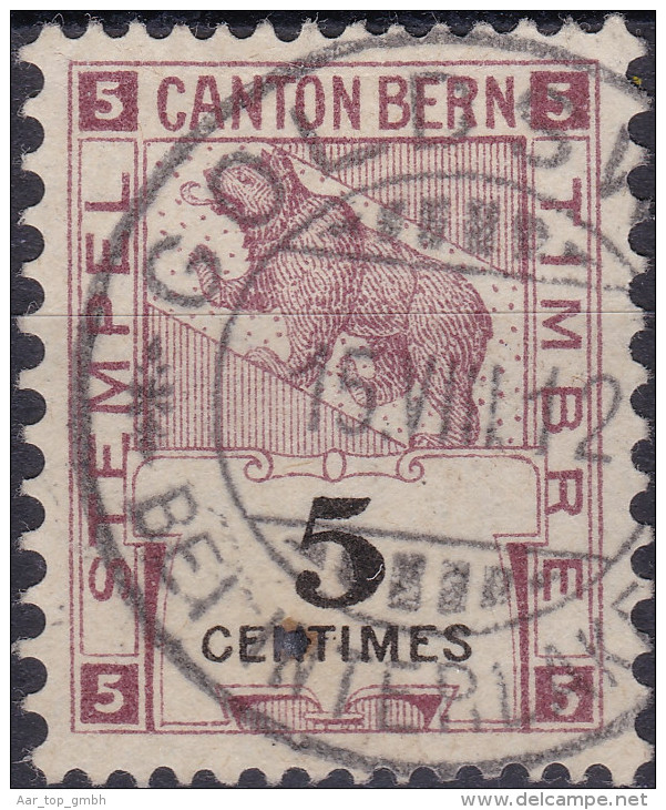 Heimat BE GOLDISWIL Auf 5 Cent. Fiscalmarke Kanton Bern - Revenue Stamps