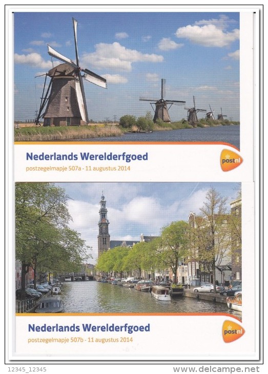 Nederland 2014, Postfris MNH, Folder 507, Unesco - Unused Stamps
