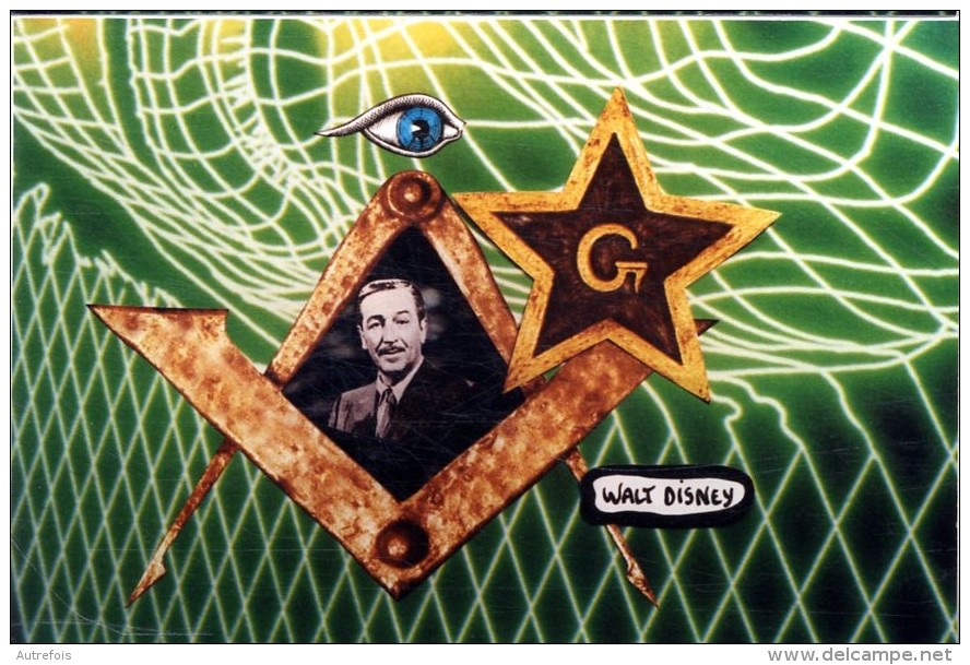 WALT DISNEY  -  ILLUSTRATION DE J. LARDIE  -  TIRAGE LIMITE A 100 EXEMP.-  EDITIONS DU TRIANGLE  -  FRANC MACONNERIE - Lardie