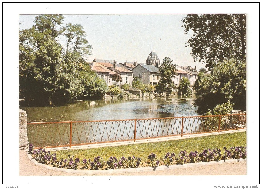 CSM  86 - Vivonne : Rive De La Vonne - Parterre Fleuri : Pont - Cours D'eau - Maisons - Clocher ... - Vivonne