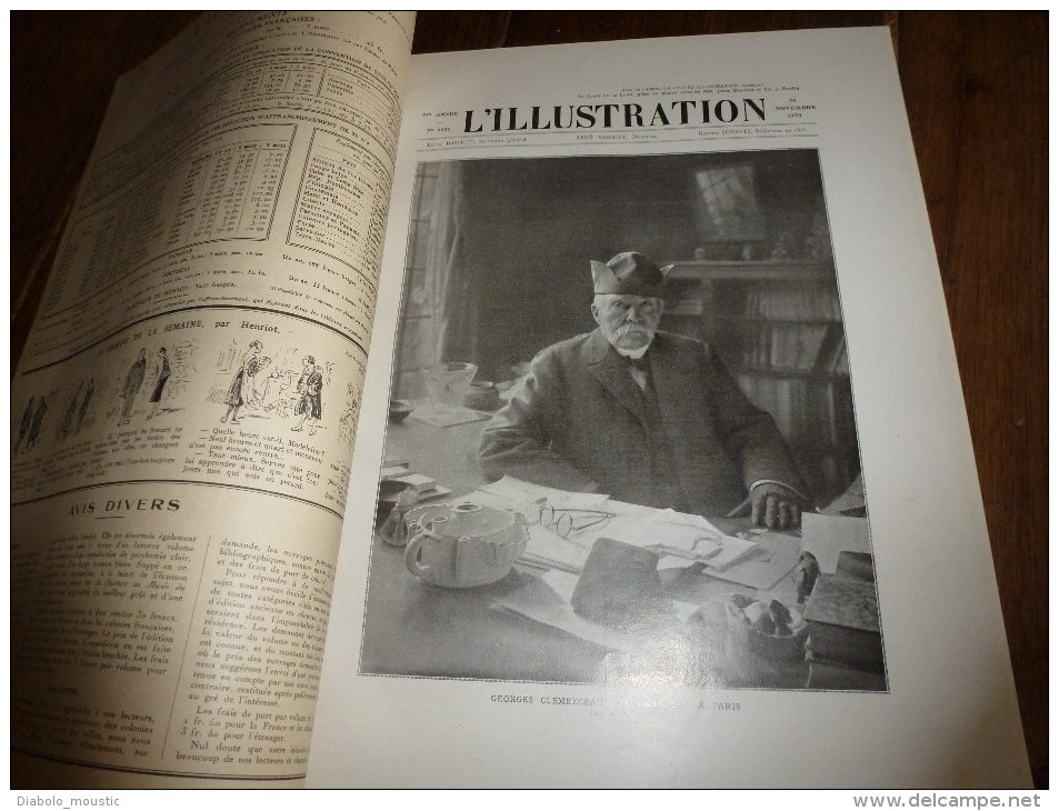 1929 Numéro SPECIAL  Consacré à CLEMENCEAU  Trés Important Documentaire Photos Couleurs Et N B Et Textes - L'Illustration