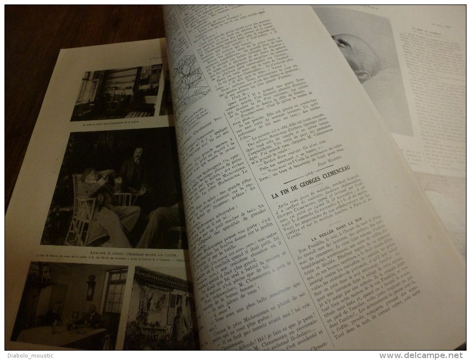 1929 Numéro SPECIAL  consacré à CLEMENCEAU  trés important documentaire photos couleurs et N B et textes