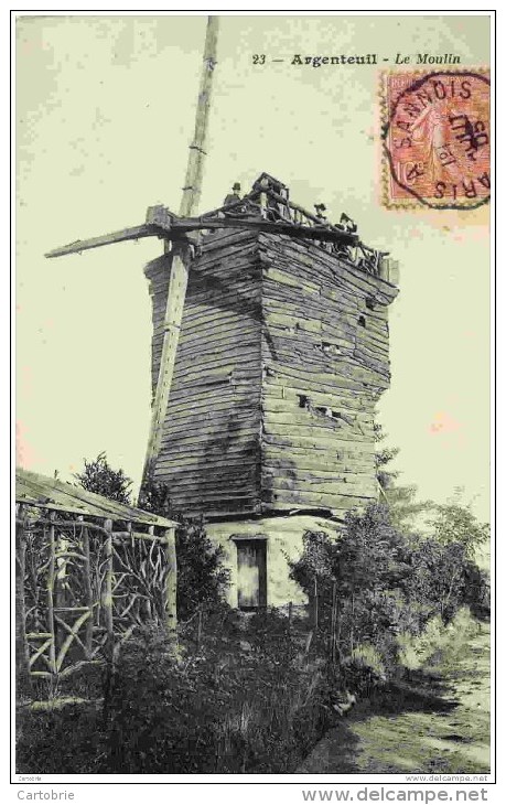 CPA, Val-d´Oise, Argenteuil, Le Moulin -à Vent-(Sannois) - Sannois