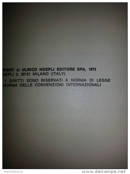 Giacosa - Motori Endotermici - Hoepli - 12° Edizione 1975 - Moteurs