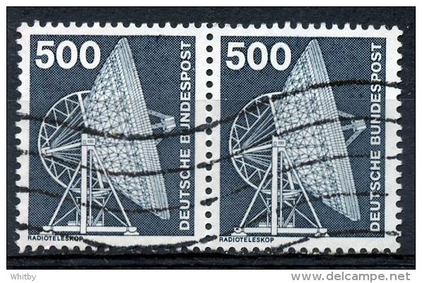 Germany 1975 500pf Radio Telescope Issue #1192 Pair - Used Stamps