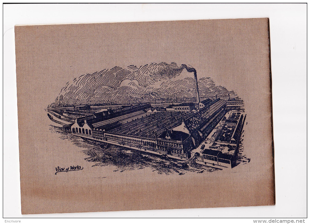 Catalogue George HODGSON Ltd Bradford Looms For Weaving Métiers à Tisser THEO HUGHE Roubaix - Ver. Königreich