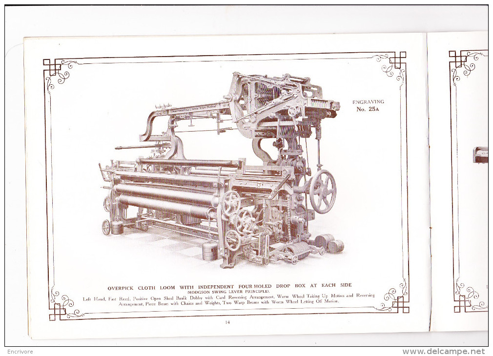 Catalogue George HODGSON Ltd Bradford Looms For Weaving Métiers à Tisser THEO HUGHE Roubaix - United Kingdom