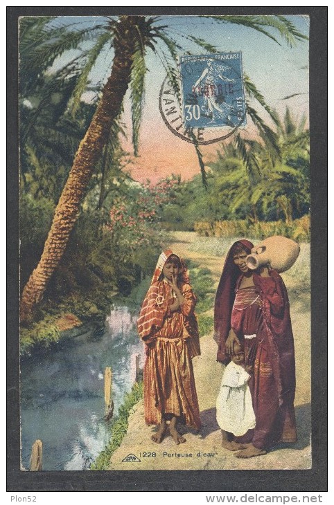 8194-ALGERIE-PORTEUSE D'EAU-1928-FP - Brieven En Documenten