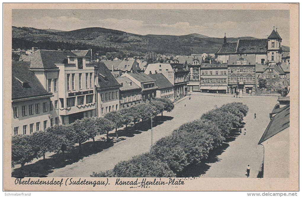 AK Oberleutensdorf Litvinov Markt Konrad Henlein Platz Namesti A Komotau Chomutov Brüx Most Teplitz Teplice Bilin Bilina - Sudeten