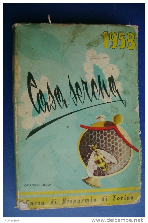 PGC/31 CASA SERENA 1958 DIARIO AGENDA CASSA DI RISPARMIO DI TORINO - Huis En Keuken