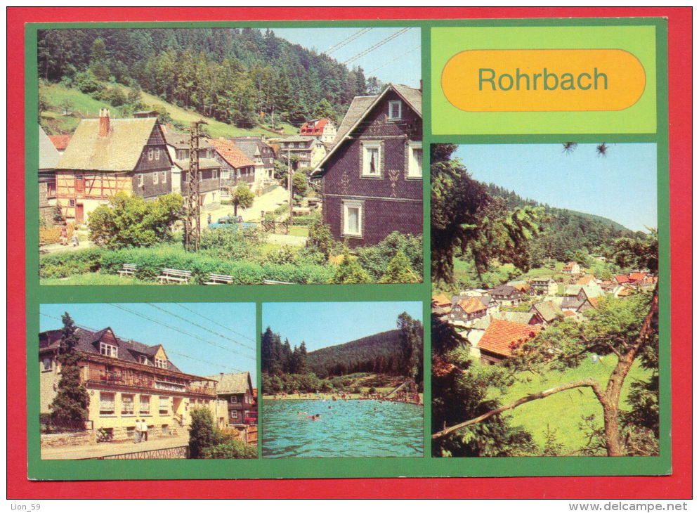 159060 / Rohrbach ( Kr. Rudolstadt ) - ORTSMOTIV , KONSUM GASTSTATTE  " SORBITZGRUND " FREIBAD TEILANSICHT - Germany - Rudolstadt