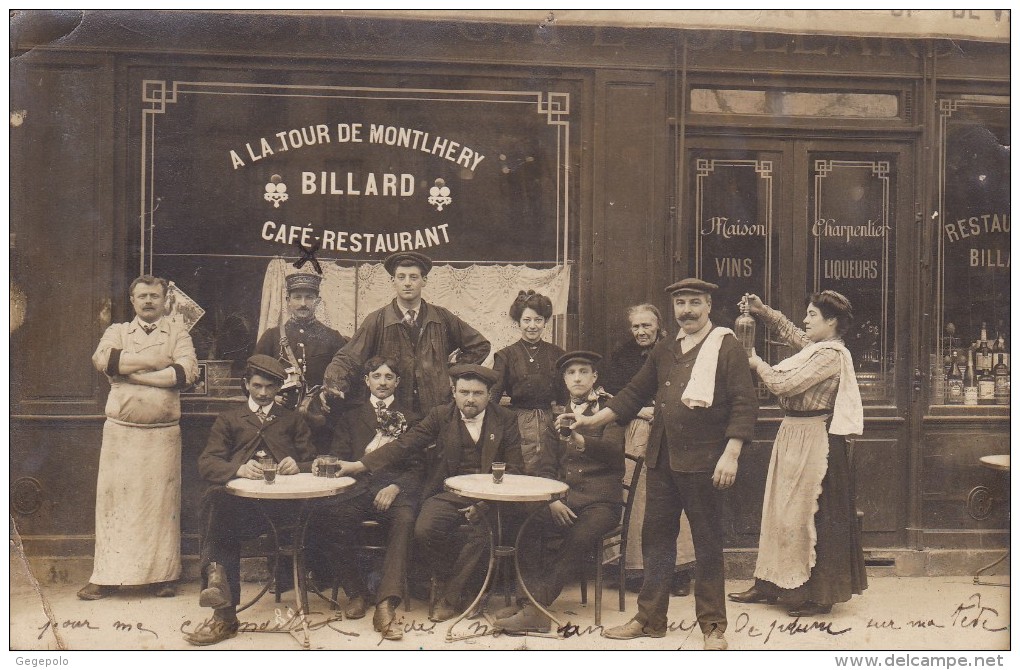75001  - A La Tour De Montlhéry - Maison Charpentier - Café-Restaurant  ( Carte Photo  ) - Cafés, Hôtels, Restaurants