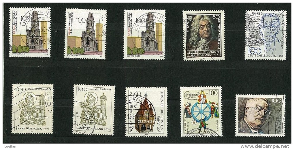 GERMANIA - GERMANY -  24 FRANCOBOLLI USATI ANNI VARI - ALCUNI DOPPI - CANCELLED STAMPS - - Lots & Kiloware (max. 999 Stück)