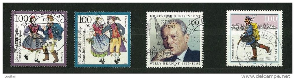 GERMANIA - GERMANY -  20 FRANCOBOLLI USATI ANNI VARI - MOLTI  DOPPI - RIPETUTI  - CANCELLED STAMPS - - Vrac (max 999 Timbres)