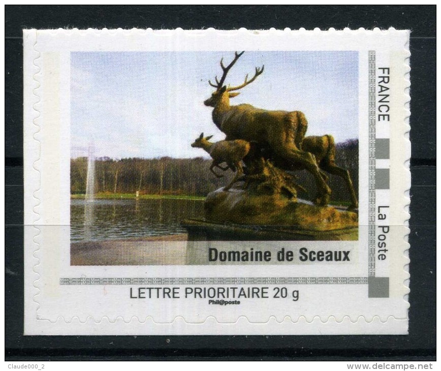 Domaine De Sceaux Cerf Faon . Adhésif Neuf ** . Collector " L' ILE DE FRANCE  " 2009 - Collectors