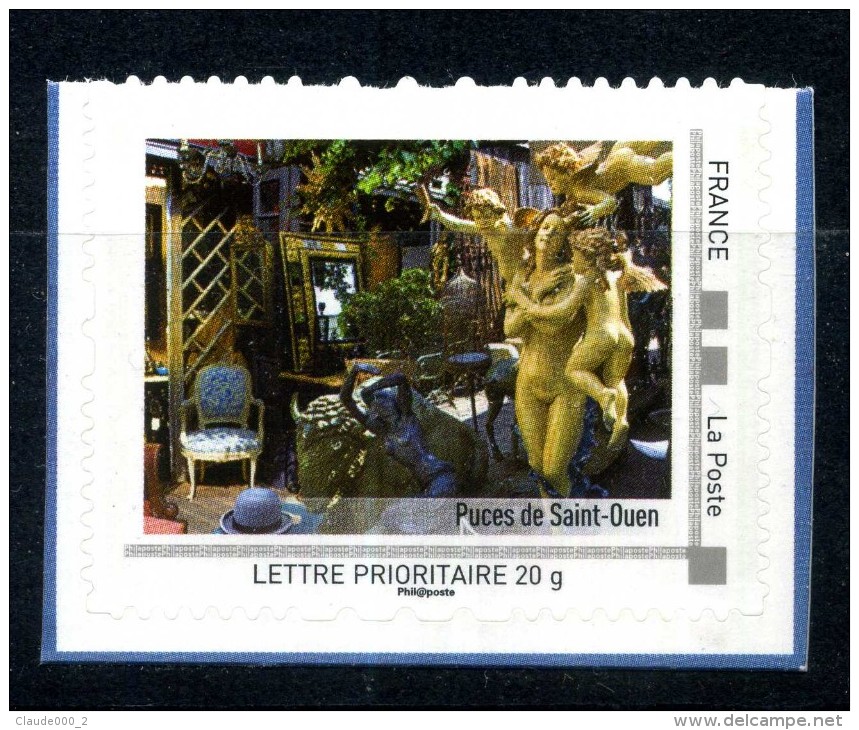 Puces De Saint Ouen . Adhésif Neuf ** . Collector " L' ILE DE FRANCE  " 2010 - Collectors