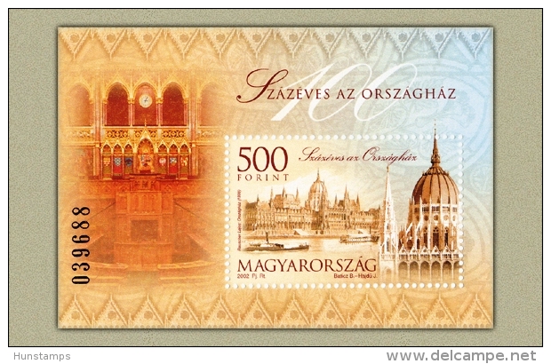 Hungary 2002. Parliament Sheet MNH (**) Michel: Block 269 / 6.50 EUR - Neufs