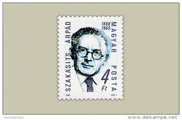 Hungary 1988. Árpád Szakasits Stamp MNH (**) Michel: 4001 / 0.60 EUR - Neufs