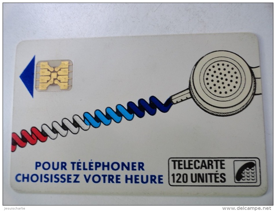 RARE : CORDONS BLANC TÉLÉCARTE 120U SC4OB LETTRE C SUR PLAGE HORAIRE ET COULEUR DES 65% NR 9212 - Variedades