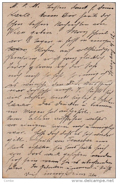 CARTE CORRESPONDANCE. 1897. AUTRICHE STRENGBERG Pour MONTECARLO PRINCIPAUTE DE MONACO / 4768 - Storia Postale