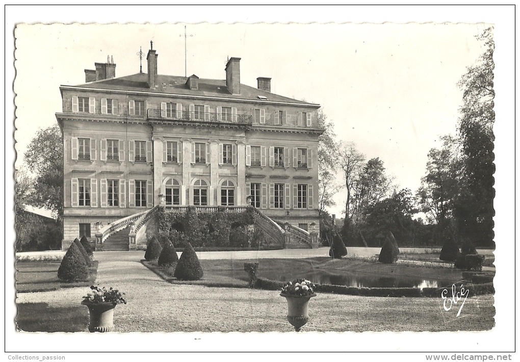 Cp, 33, Margaux, Château-Margaux, Façade Nord, Voyagée 1961 - Margaux