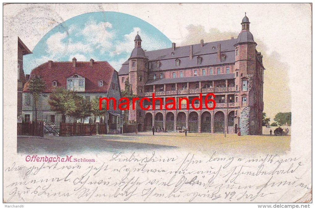 Allemagne Offenbach A M Schloss  Cachet 31/12/1902 - Offenbach