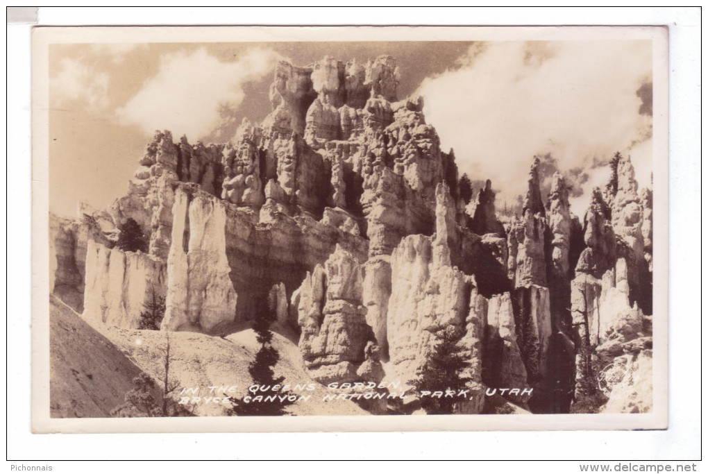 BRYCE CANYON National Park  Queen S Garden Rppc Photo Card Usa UT - Bryce Canyon