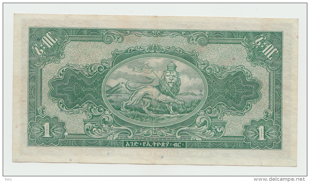 Ethiopia 1 Dollar 1945 XF Pick 12b 12 B (Bennett) - Ethiopie