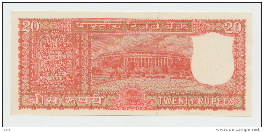 INDIA 20 RUPEES 1970 UNC NEUF (2 Staple Holes) PICK 61A - India