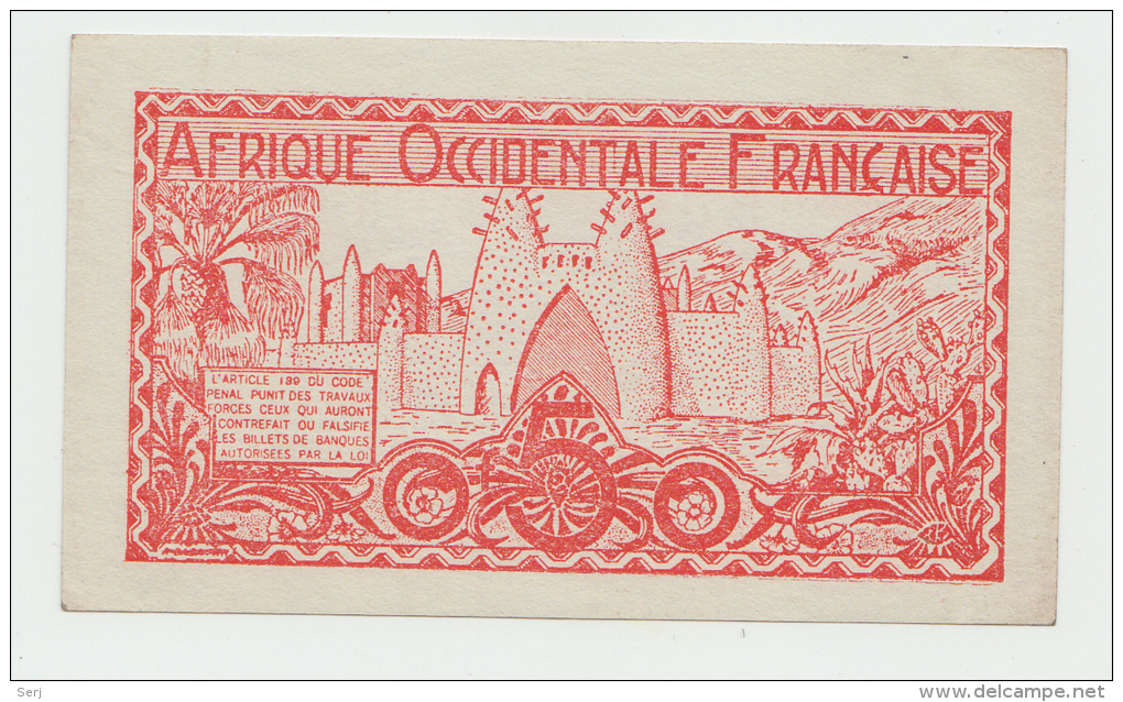 French West Africa 0.50 Franc 1944 AUNC Pick 33 - Sonstige – Afrika