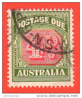AUS SC #J89 U  1958 4p Postage Due Typ I, CV $10.00 - Segnatasse
