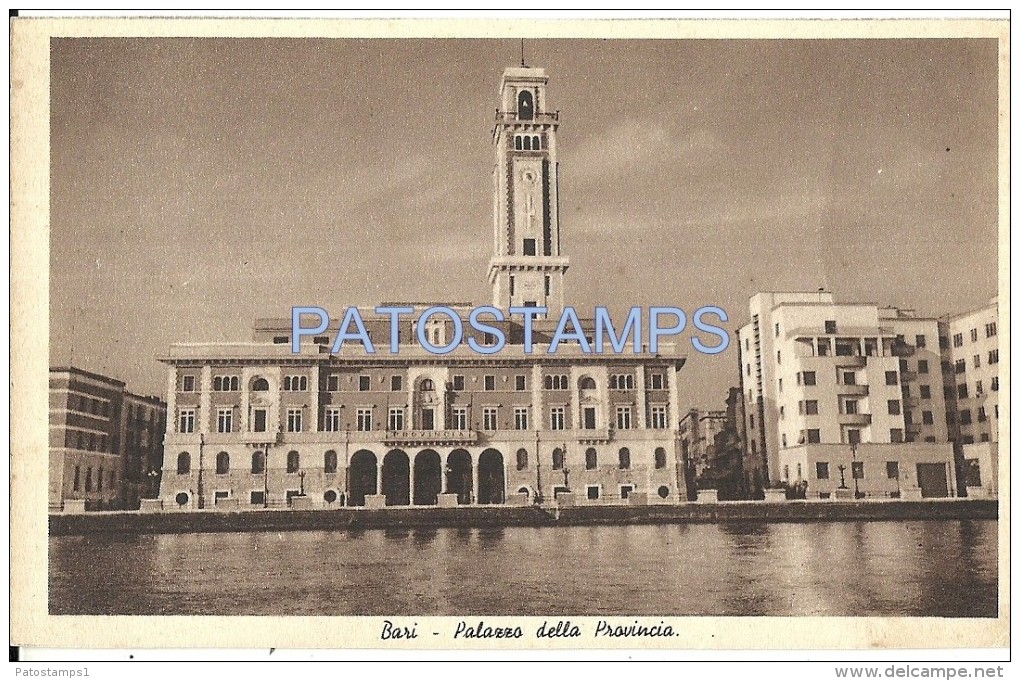 134 ITALY BARI PUGLIA PALACE OF THE PROVINCE CARTOLINA POSTAL POSTCARD - Bari