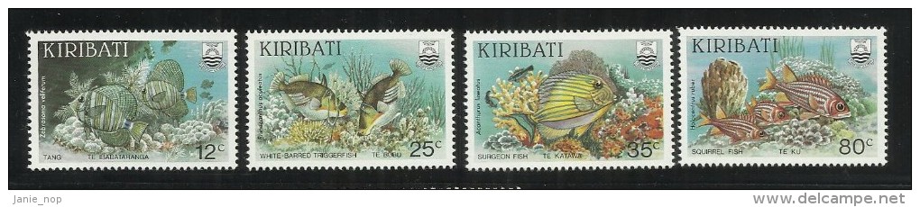 Kiribati 1985 Reef Fish Set MNH - Kiribati (1979-...)