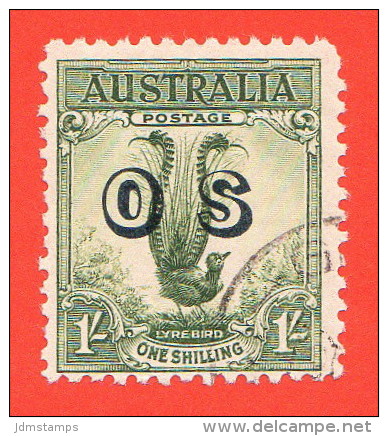 AUS SC #O14 U  1932 Lyrebird W/overprint, CV $52.50 - Officials