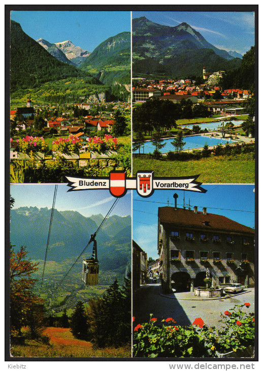 Bludenz - Schloß Gayenhofen, Seilbahn Muttersberg, Schwimmbad, Rathaus - Gelaufen - Bludenz