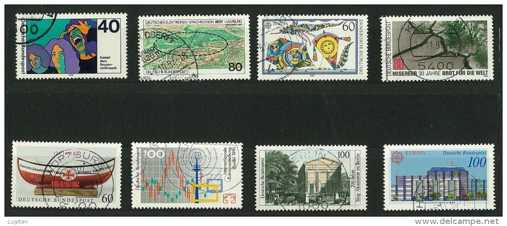 GERMANIA - GERMANY -  19 FRANCOBOLLI USATI ANNI VARI - ALCUNI  DOPPI - RIPETUTI  - CANCELLED STAMPS - - Alla Rinfusa (max 999 Francobolli)