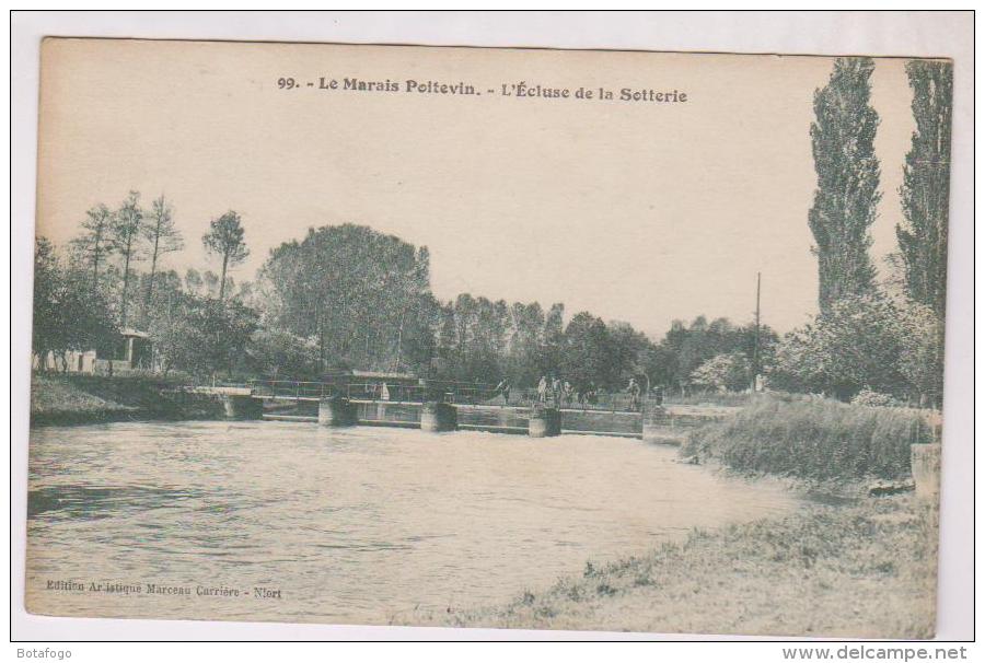 CPA DPT 79 LE MARAIS POITEVIN , L ECLUSE DE LA SOTTERIE - Andere & Zonder Classificatie