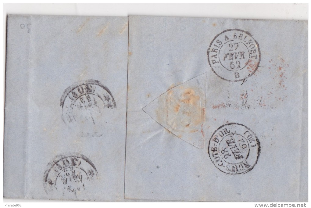 PRUSSE E LETTRE AVEC  CORRESPONDANCE 1862 - Cartas & Documentos